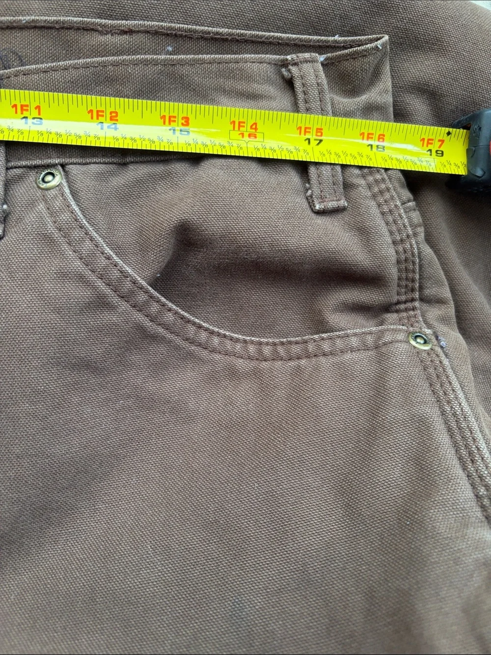 Berne Mens Highland Washed Duck Insulated Cargo-Style Work Pants